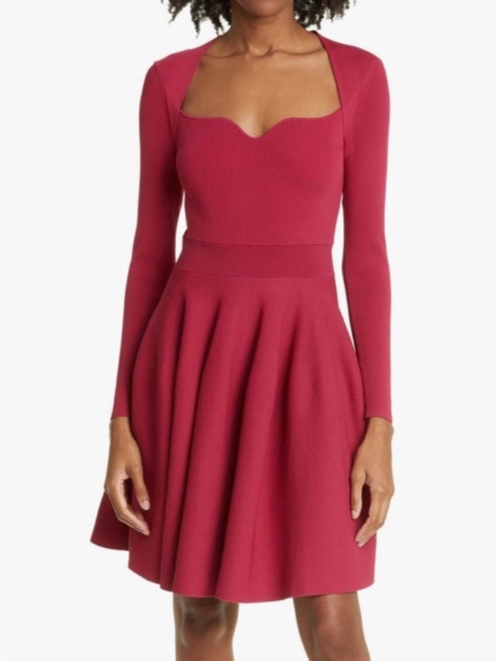 NWT Ted Baker London Viennia Sweetheart Neckline Knitted Skater Dress Sz. 3/ 8/M